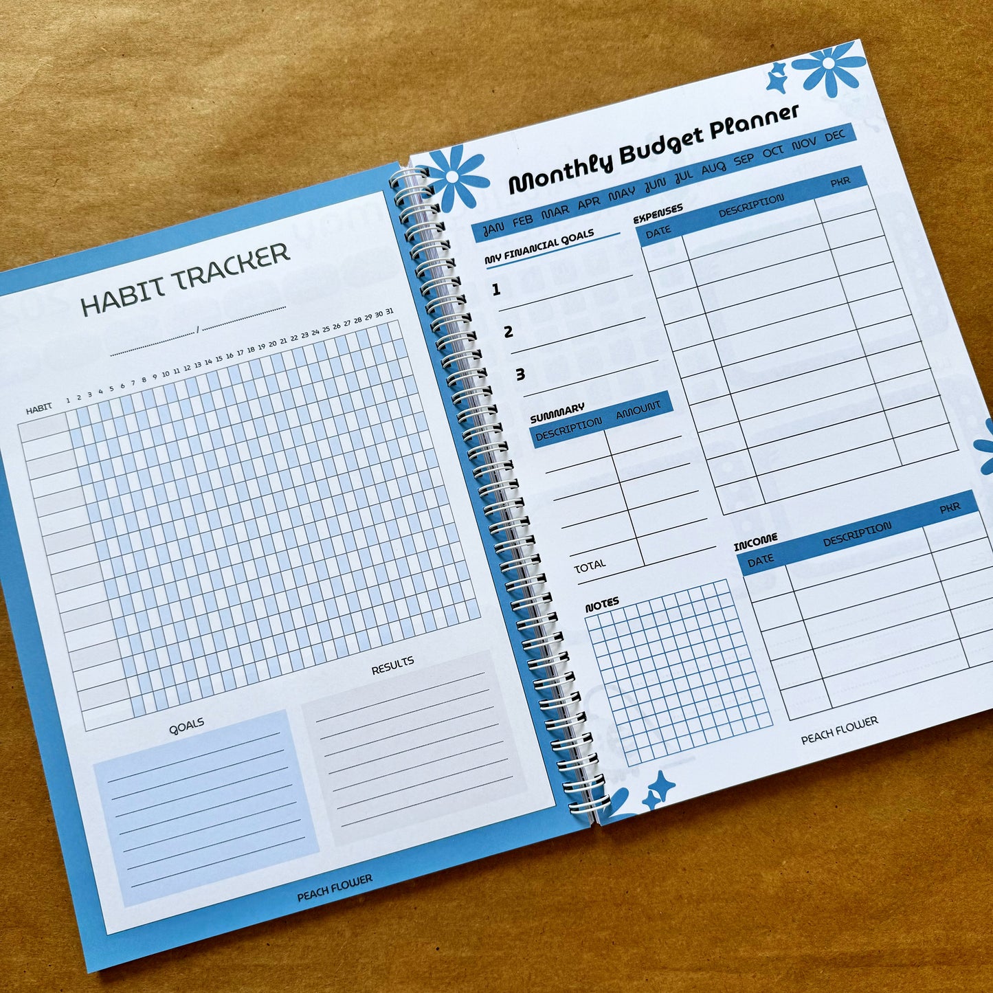 Yearly Planner 2025 (Free: 2 Sticker Sheets + 4 Bookmarks + 3 Cards)