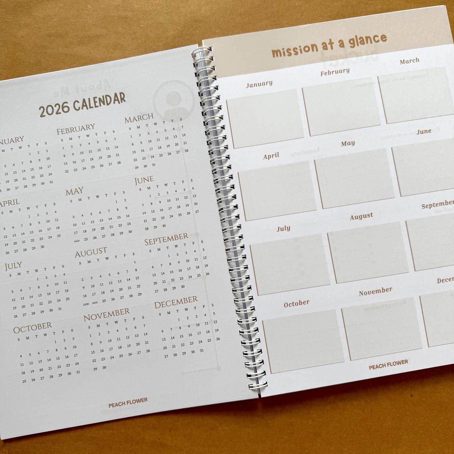 Yearly Planner 2026 (Free: 2 Sticker Sheets + 4 Bookmarks + 6 Cards)