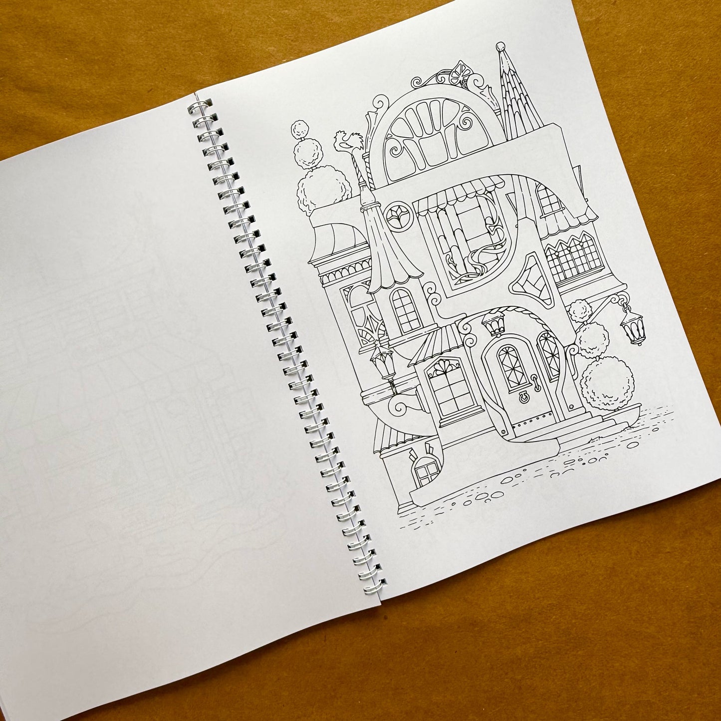 Adult Coloring Book: Urban Version 2 in 1
