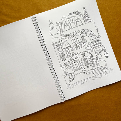 Adult Coloring Book: Urban Version 2 in 1
