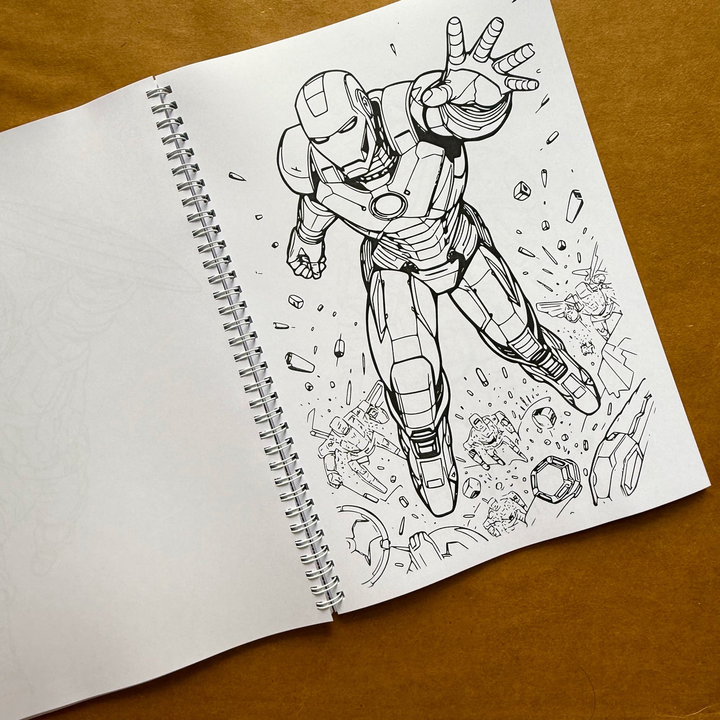Adult Coloring Book: Marvel Version 2 in 1