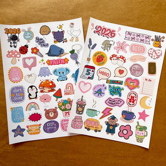 2026 Sticker Sheets