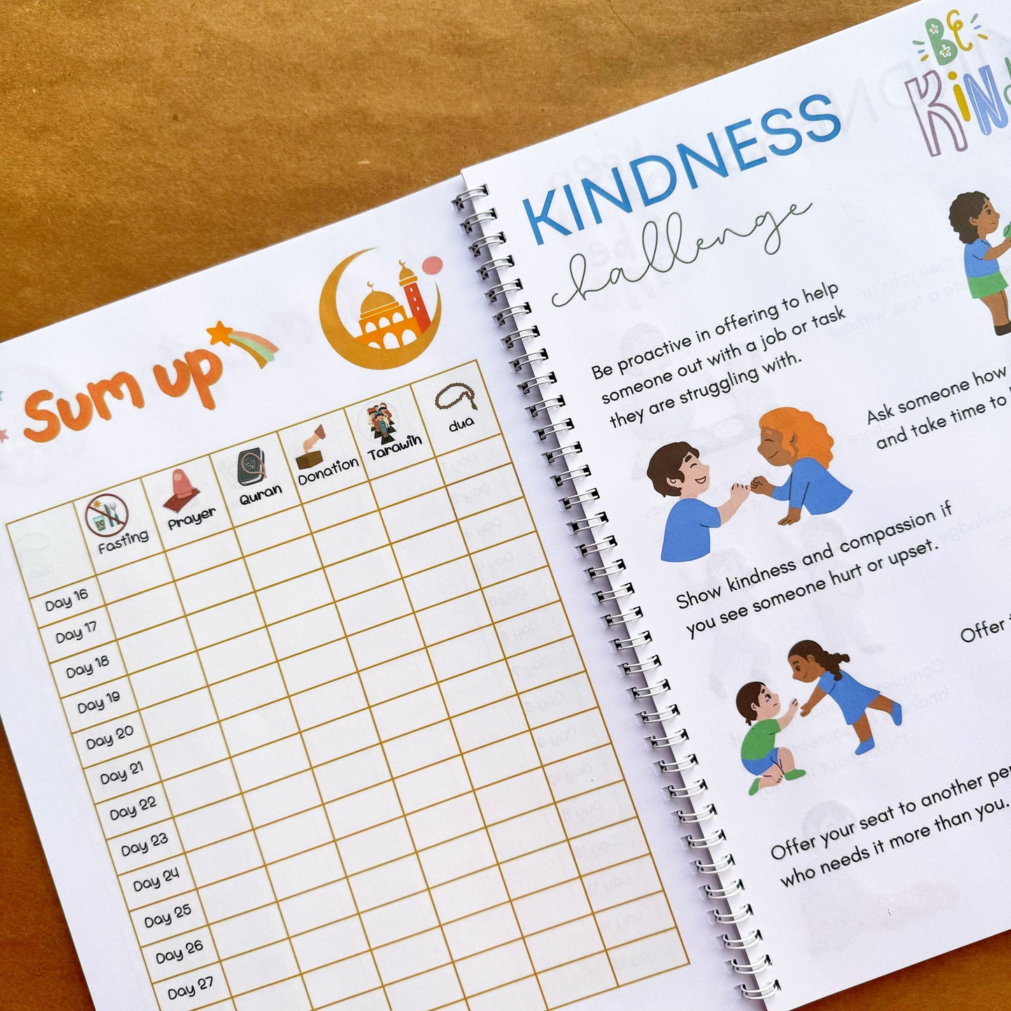 Kids Ramadan Planner 2024 ( Free: Sticker sheet, 3 cards, 4 Bookmarks)