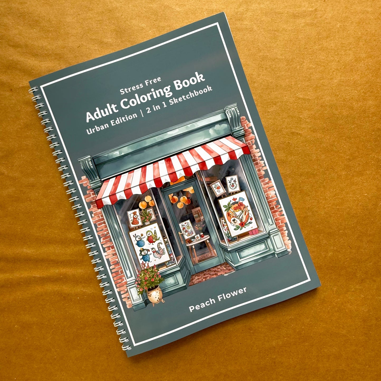 Adult Coloring Book: Urban Version 2 in 1