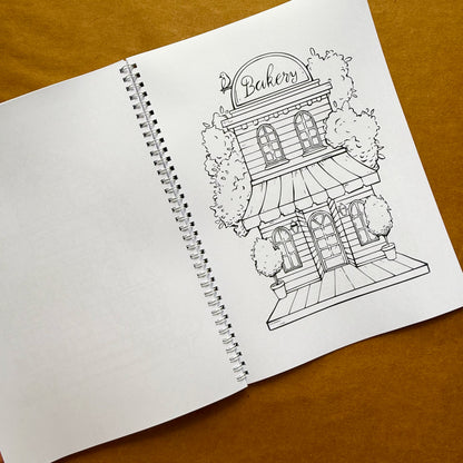 Adult Coloring Book: Urban Version 2 in 1