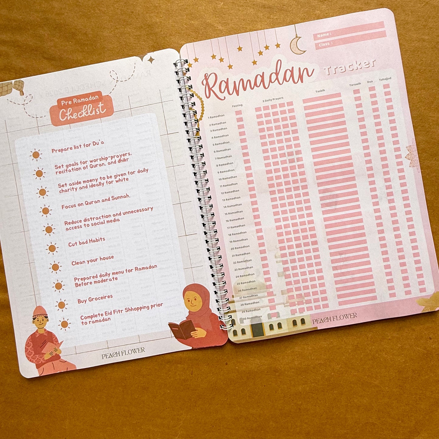 Ramadan Planner 2026 (Free: Sticker sheet, 8 cards, 4 Bookmarks)