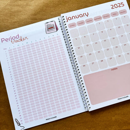 Yearly Planner 2025 (Free: 2 Sticker Sheets + 4 Bookmarks + 3 Cards)