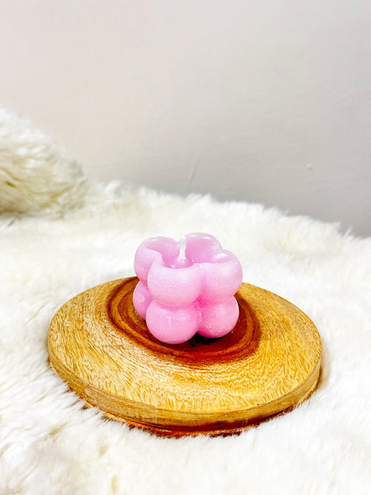 Small Pink Raspberry Bubble - Scented Candle