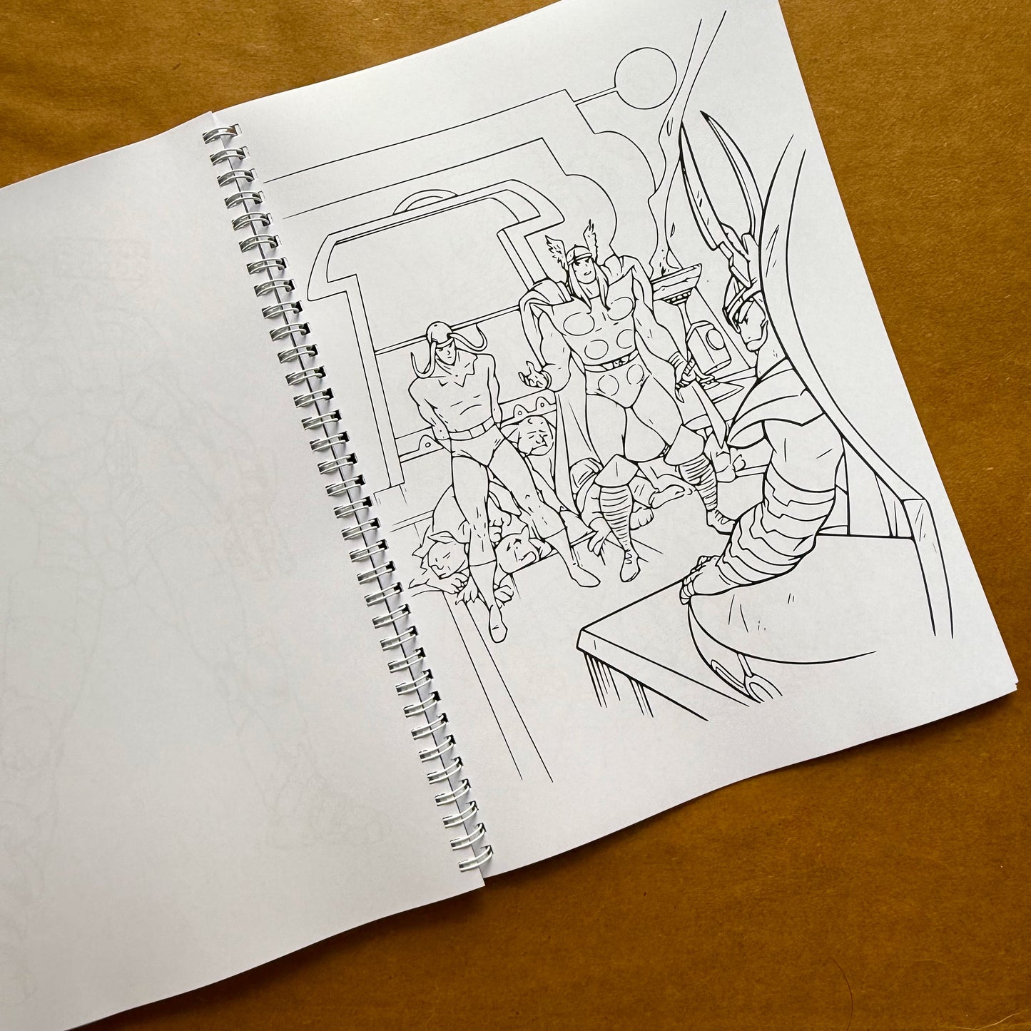 Adult Coloring Book: Marvel Version 2 in 1