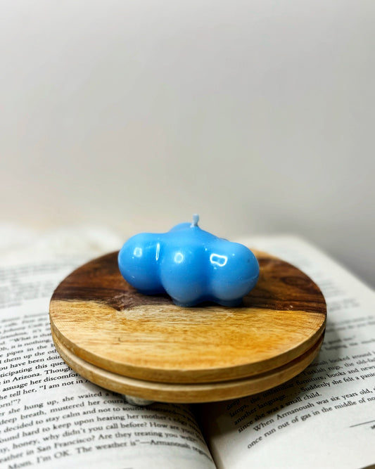 Small Blue Cloud Candle - Scented Candle