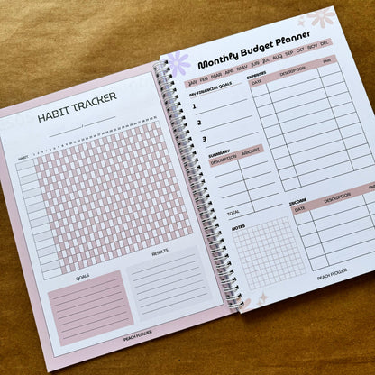 Yearly Planner 2025 (Free: 2 Sticker Sheets + 4 Bookmarks + 3 Cards)