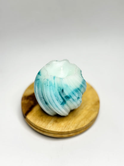 Sea Blue Marble Candle - Scented Candle