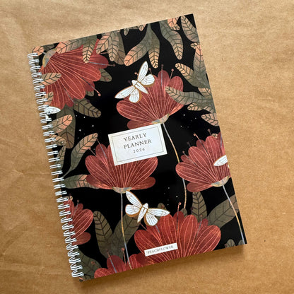 Yearly Planner 2026 (Free: 2 Sticker Sheets + 4 Bookmarks + 6 Cards)