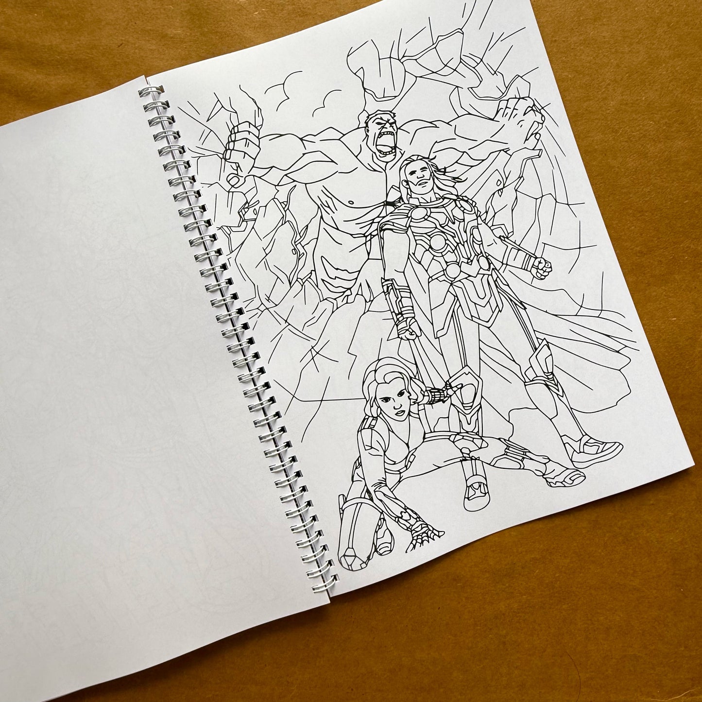 Adult Coloring Book: Marvel Version 2 in 1