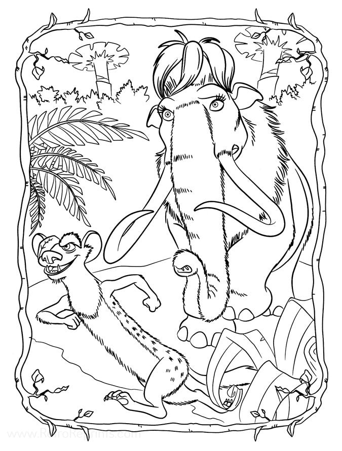 Ice Age : Dawn of the Dinosaurs Jumbo Coloring & Activity Book w/ 3 Bookmarkers on the Back (ICE AGE)