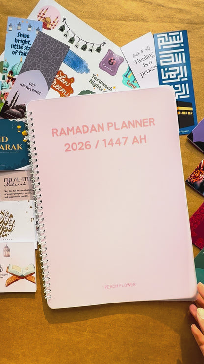 Ramadan Planner 2026 (Free: Sticker sheet, 8 cards, 4 Bookmarks)