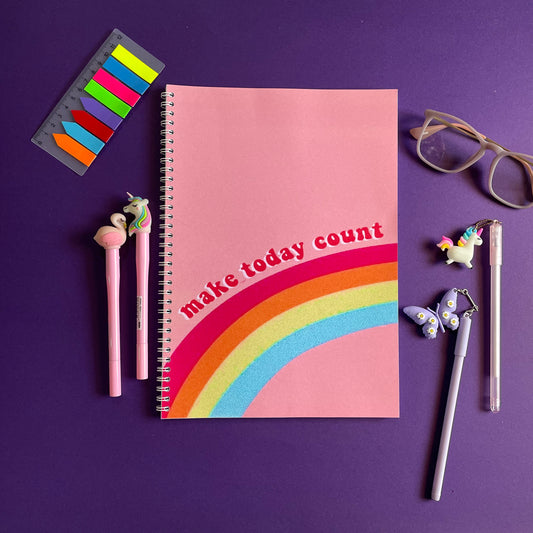 “Make today count” Notebook