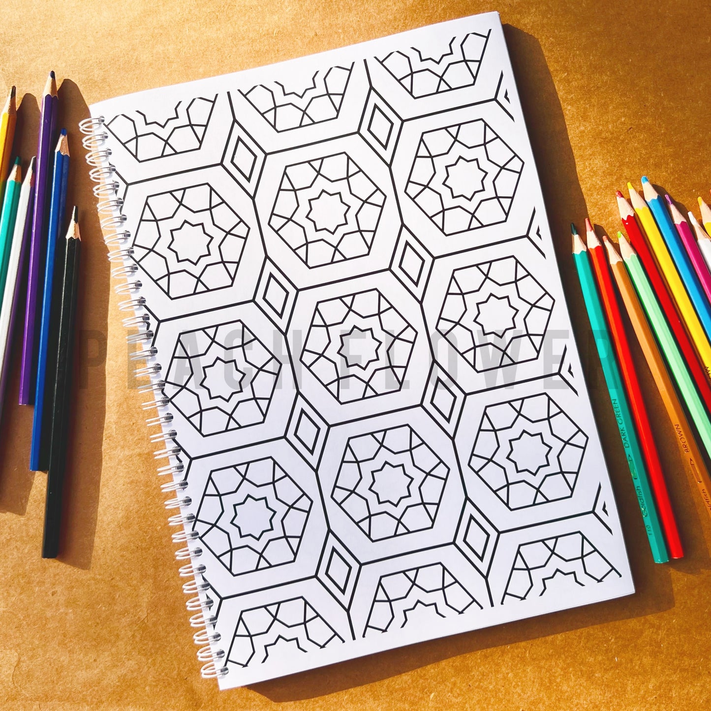 Adult Coloring Book: Pattern Version 2 in 1